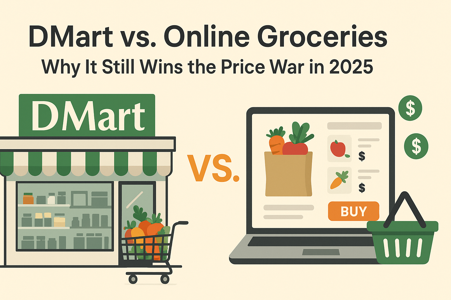 DMart vs. Online Groceries: Why It Still Wins the Price War in 2025